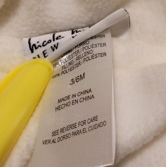 Nicole Miller Bunting Outfit Size: 3-6 Months Hooded Ears 50.00 Rabbit - Picture 5 of 10